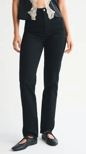 Abercrombie 90s Straight Ultra High-Rise Curve Love thumbnail 1