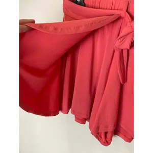 Tart Collections‎ Pink Coral Elastic Waist Wrap Tie Front Cody Shorts Size S thumbnail 4