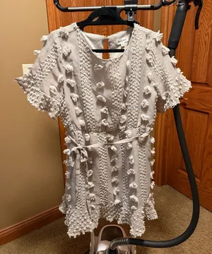 Boutique gray dress White Size L thumbnail 1