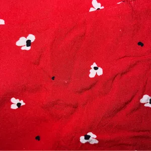 Sweet Rain red floral ruffle shorts. thumbnail 3