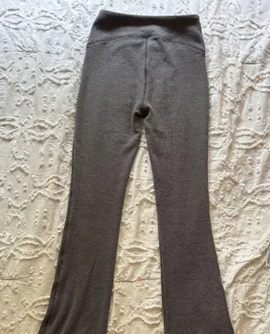 Wild Fable DARK GRAY XS FLARE RIBBED HIGH WAISTED LEGGINGS thumbnail 4