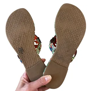 Tory Burch Miller Something Wild Patent‎ Sandals 7.5 Rare Print thumbnail 5