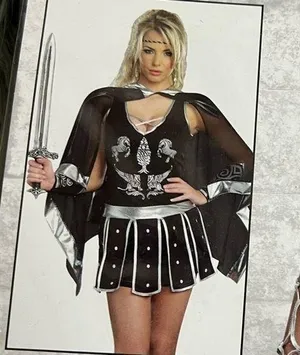 Dreamgirl NWT Convertible Glorious Gladiator Costume Sexy sz L thumbnail 6