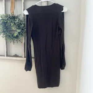 Runaway The Label olive green bodycon mini dress long sleeve cutout details XS/S thumbnail 5
