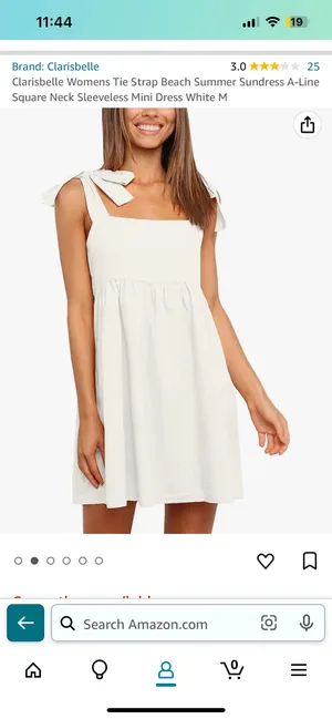 White Sundress Size M thumbnail 2