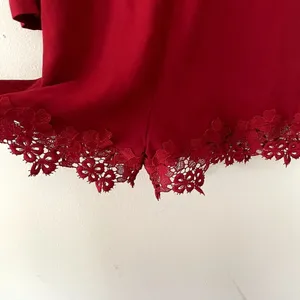 Zara Woman red lace floral dress long sleeved vintage style classic comfortable thumbnail 6