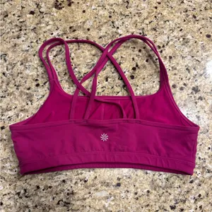 Athleta fuchsia Women's Pink Sports Bra size large thumbnail 2