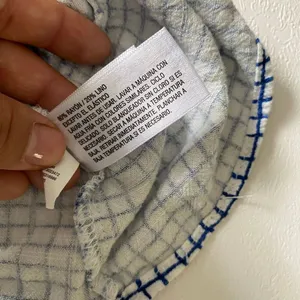 Universal Threads Blue Check Ruffle Peplum Top Small thumbnail 8