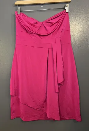 Wet Seal Dress Womens Juniors XL Pink Strapless Sweetheart A-Line Mini Party thumbnail 1