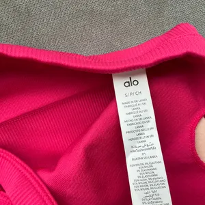 Alo Yoga Seamless Ribbed Favorite Bra Tank Pink Summer Crush S thumbnail 4