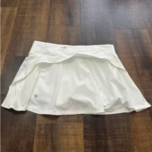Lululemon White Play Off The Pleats Skirt 13" Size 8 thumbnail 9