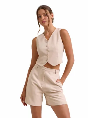 Women’s 2-Piece Vest & Shorts Set – Chic Summer Outfit Small thumbnail 5
