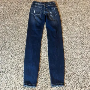 Kancan Womens Dark Wash Distressed Button Fly Skinny Jeans‎ KC6192D Size 23 thumbnail 8
