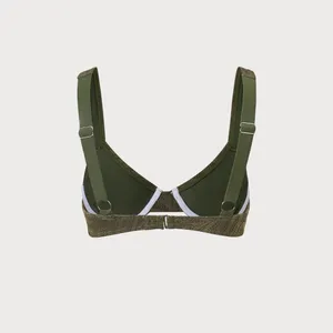 BERLOOK Crochet Underwire Bikini Top ONLY 09 Green Size L thumbnail 7