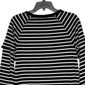 Gap T-Shirt Dress Size XS Black White Striped Womens Blended Fabric‎ LS Pullover thumbnail 7