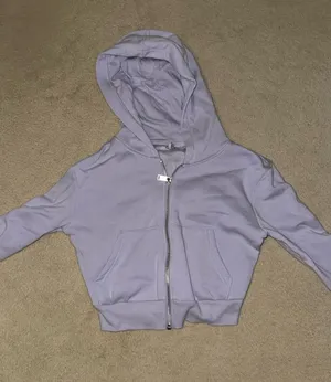 H & M Lavender cropped zip up  thumbnail 1