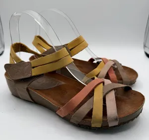 Inter-Bios Spain Leather Comfort Sandals Cork Footbed EU 38 US 7.5 Boho thumbnail 1