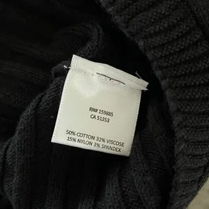 Bobi Black Ribbed Sweater Womens Medium Black Boatneck Thumbhole 34D-88527 thumbnail 6
