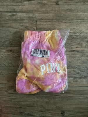 PINK Victoria’s Secret Varsity Tye Dye Shorts NWT thumbnail 6