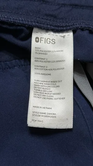 Navy Blue FIGS Zamora Jogger Scrub Pants thumbnail 4