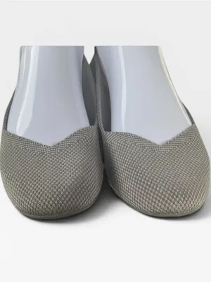 Rothy’s The Flat Gray Knit Ballet Flats Washable Sustainable Shoes 7.5 thumbnail 8