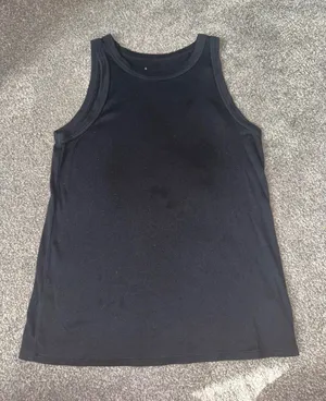 A New Day Black Ribbed Tank thumbnail 1