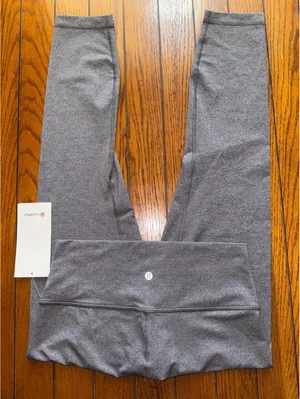Lululemon Wunder Under High Rise 25” Luxtreme, Heathered Black Size 10 NWT thumbnail 1