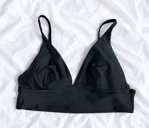 Aerie Real Good Black Triangle Bralette – Size Small thumbnail 1