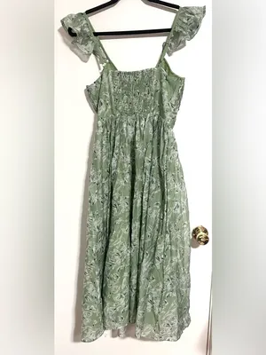 En Saison Sedna Pleated Floral Maxi Dress Small thumbnail 3