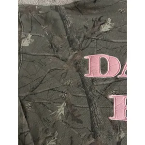 Dairy Boy The Boyfriend Hoodie Evergreen Camo/Pink Appliqué Women's Size Large thumbnail 6