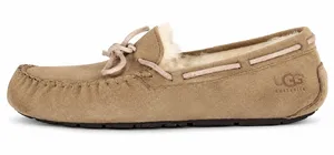 Ugg Women's Sz 11 Dakota Slipper Leather Nubuck Beige Tobacco Slip On Shoes 5612 thumbnail 1