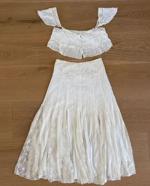 Meshki Top & Skirt Set Skylar Size S White thumbnail 1