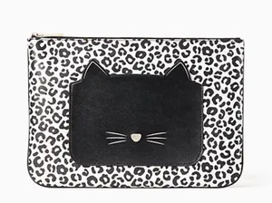 Meow Cat Large Zip Pouch New NWT thumbnail 1
