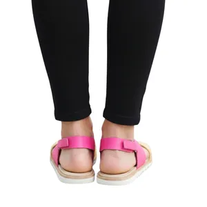 SOREL Pink Cut Out Ella Ii Round Toe Leather Slingback Sandals, US6.5 thumbnail 3
