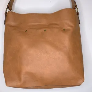 Bohemian Brown‎ Vegan Leather Hobo Shoulder Bag thumbnail 5