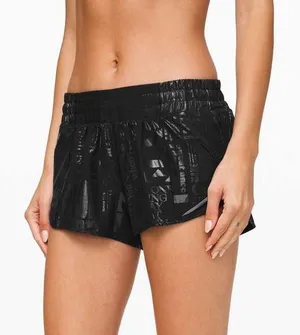 Lululemon Hotty Hot Shorts II *2.5" Manifesto 20YR Manifesto Foil Black thumbnail 1