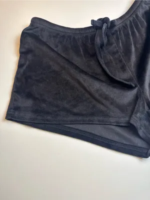 Juicy Couture Black Velour Women's Lounge Shorts Size‎ M thumbnail 5