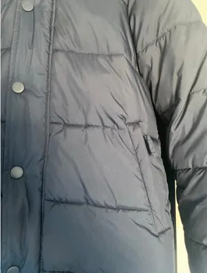 Amazon Blue navy puffer jacket thumbnail 7