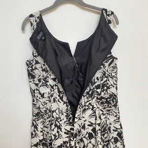 Adrianna‎ Papell Black Ivory Floral Fit & Flare Dress Size 10 thumbnail 6