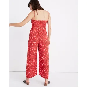 Madewell ruched wide leg jumpsuit in prairie posies women's 14 business casual‎ thumbnail 2