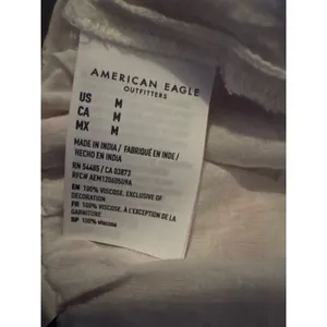 Brand New American Eagle Women's Size Medium Red White Sleeveless Cropped Top thumbnail 7