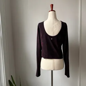lululemon athletica Aligh Long Sleeve Top - Diamond Dye Size 12 thumbnail 2