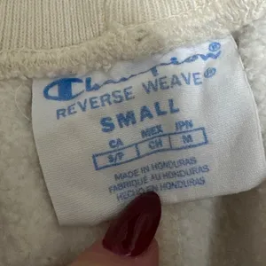 Champion | Women's Reverse Weave Cream Off White Jogger Sweatpants, Size S thumbnail 6