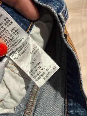 Levi's Blue Distressed High-Rise Denim Shorts thumbnail 4