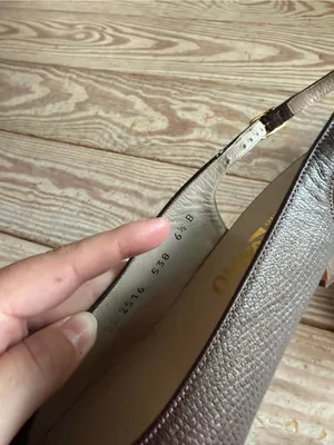 Salvatore Ferragamo Metallic Slingback Pumps size 6.5 thumbnail 5