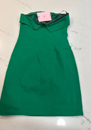 Hello Molly Dress Mini Green Emerald thumbnail 1