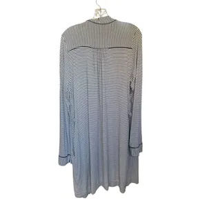 UGG Women’s Black / White Stripe Robe Kimono Size L thumbnail 2