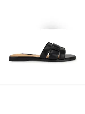 Nine West Germani Women’s black slide sandals size 8 NEW thumbnail 2