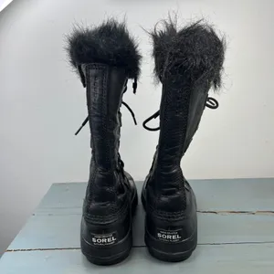 Sorel Tofino Black Waterproof Faux Fur Winter Snow Boots LL1804-010 Womens 6 thumbnail 6