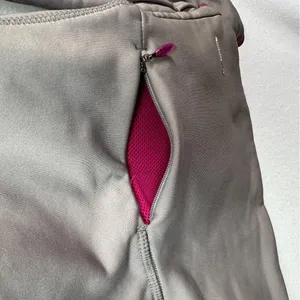 Salomon Half 1/2 Zip Hoodie Pullover Women's M Gray Pink Fleece Thermal Pockets thumbnail 7
